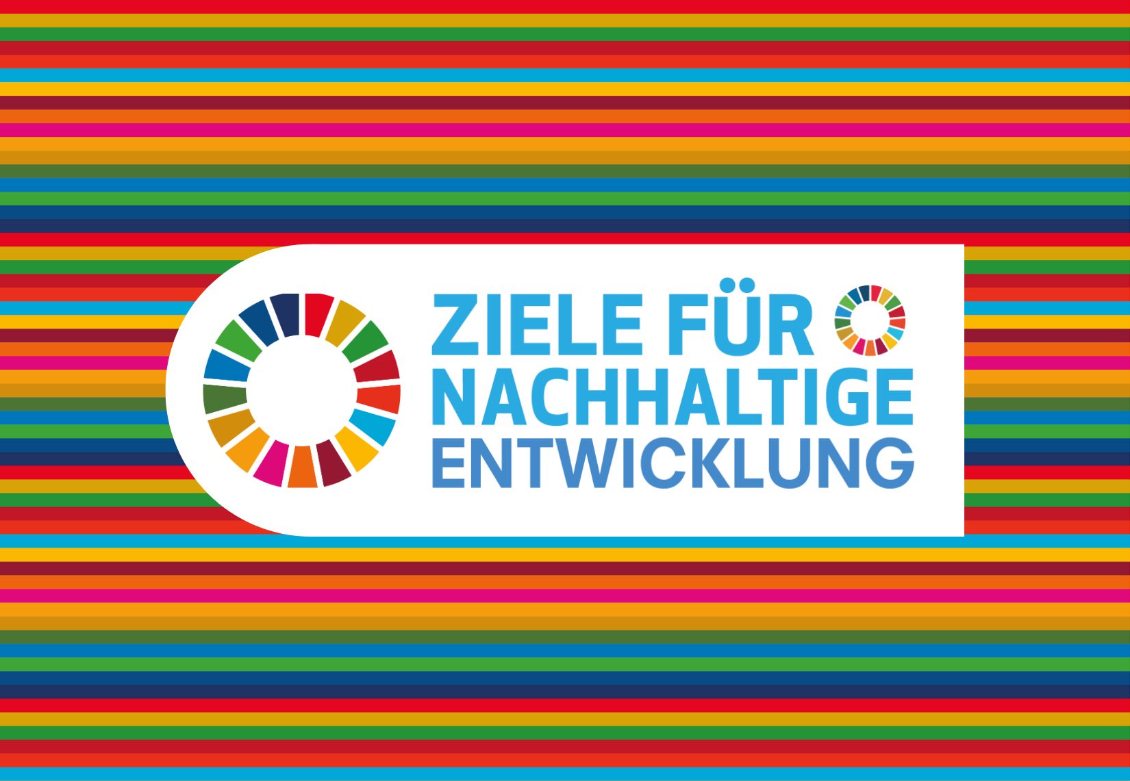 Schriftzug "17 UN-Nachhaltigkeitsziele"