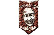 Maske und Schriftzug
