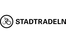 Symbole für Stadt und Fahrrad, schriftzug