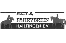 Logo, zwei Reiter mit Pferd stehen sich gegenüber, Schriftzug