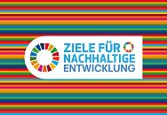 Schriftzug "17 UN-Nachhaltigkeitsziele" 