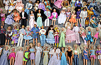 Viele Barbiepuppen 