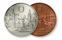 Medaille in Silber und Bronze 