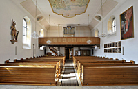 Inneres einer barocken kirche 