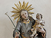Figur eines Heiligen mit Christuskind