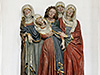 Andachtsbild, Reliefdarstellung Mariä Ohnmacht Holzrelief mit Figurengruppe