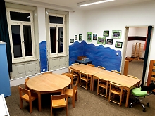 Ein Zimmer mit Spielsachen