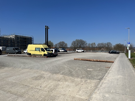 Neuer Parkplatz im La Bienne Weg
