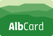 Schriftzug Albcard