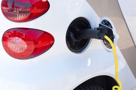 Elektroauto Anschluss Nahaufnahme