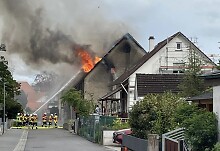 Gebäudebrand in Ergenzingen