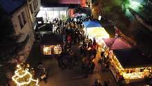 Drohnenfoto vom Weihnachtsmarkt 2024 in Weiler