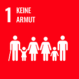 Logo SDG 1 - Keine Armut 