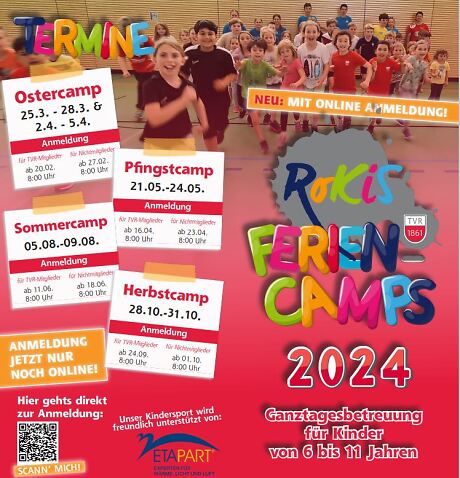 ein Plakat mit spielenden Kindern