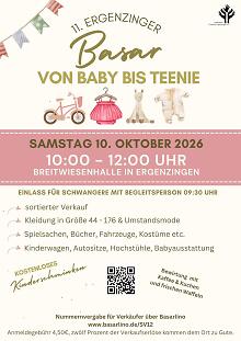 Flyer Basar von Baby bis Teenie