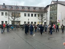 Stadtkapelle im Spitalhof beim Krankenhausständchen 2025