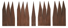 Il Cenacolo II (Hommage à Leonardo), 2007, Stahl fünfteilig, 90 x 215 x 6 cm, WV 307