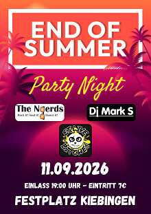 End Of Summer Party Night Kiebingen