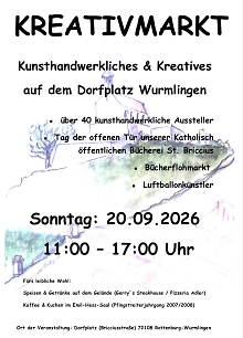 Kreativmarkt Wurmlingen 2026