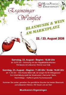 Weinfest MV Ergenzingen
